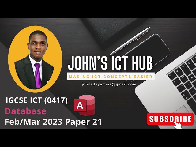 Data Manipulation || IGCSE ICT FEB/MAR 2023 PAPER 21