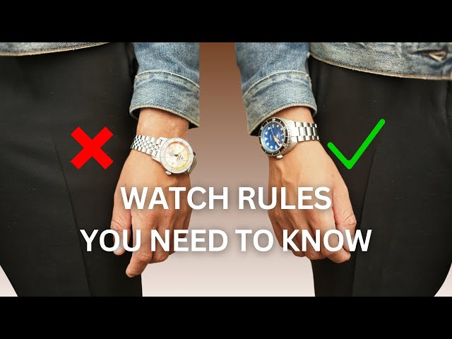 Watch Rules EVERY Man Should Know | Fossil Watches