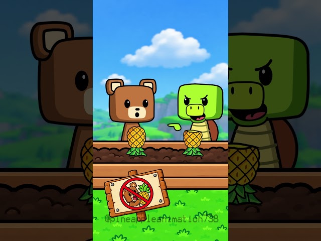 Pineapple challenge Super Bear vs Turtle Super Bear Adventure