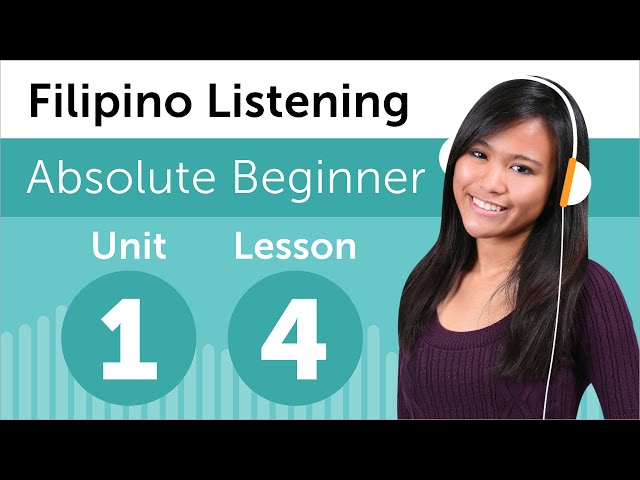Filipino Listening Practice - Reading a Filipino Journal