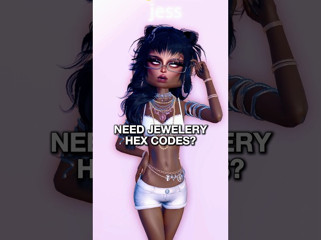 JEWELLERY HEX CODES FOR YOU! #dti #dresstoimpress #roblox #style #outfit #tips #tutorial #new #muted