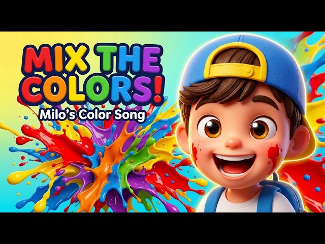 Milo Mixes the Colors 🎨 Learn Color Mixing for Kids | Kids Nursery Rhymes