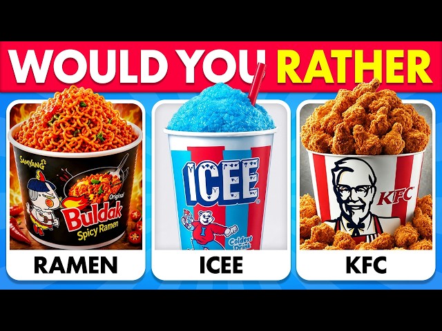 Would You Rather - FOOD Edition | Viral Food Choices