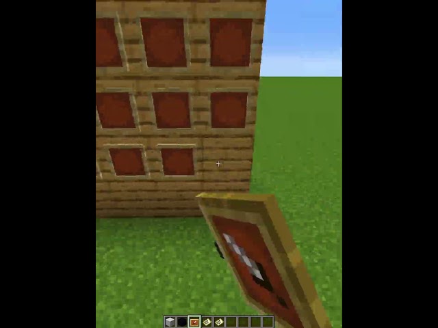 Insane optical illusion tutorial in #minecraft with black and white concrete blocks #opticalillusion