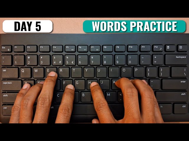 English Typing Course- DAY 5 | Free Typing Lessons | Touch Typing Course | Tech Avi