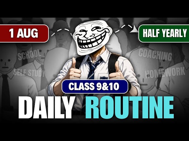 The Perfect Timetable to Study 🔥(School +Tuition+ Fun) | Study timetable | class 10