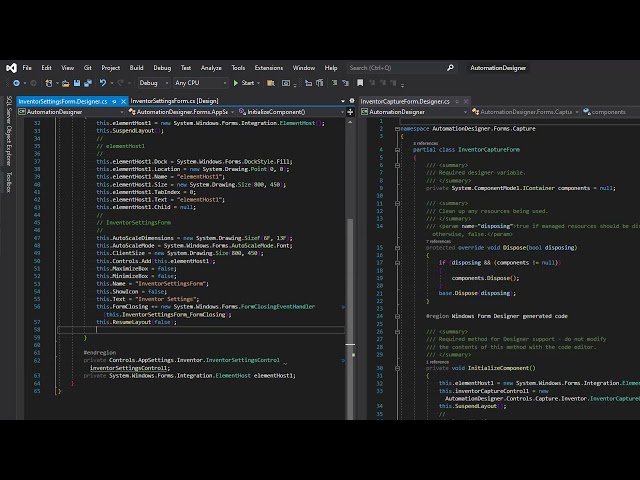 Automation Designer Removing Syncfusion Dependencies - Settings Form 3