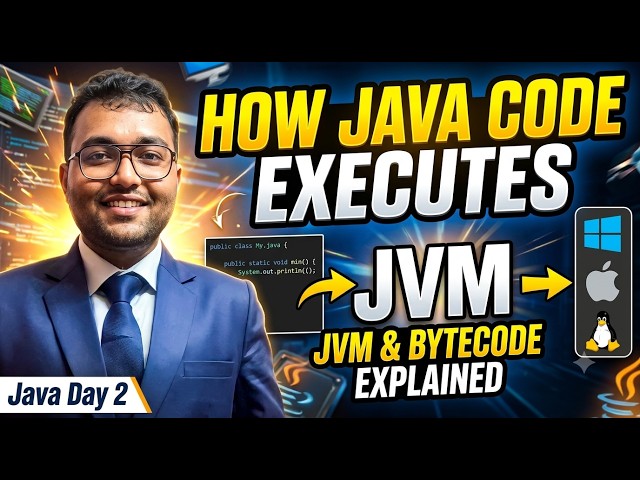 How Java Code Executes | JVM & Bytecode Explained | Java Day 2