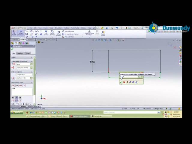 Engineering - Creating a Simple Part in Solidworks (Andrew Leroy)
