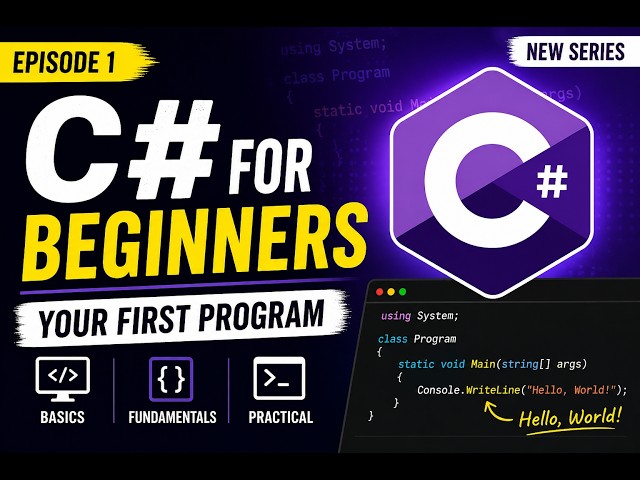 C# for Beginners | Episode 1: What is C# + Your First Program | RR Tutorials