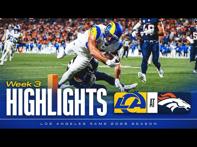 Rams Top Plays vs. Broncos: Tyler Higbee & Konata Mumpfield's TDs, Josh Wallace's INT & More