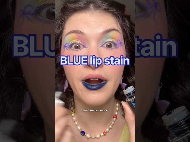 crazy pigmented BLUE lip stain💙