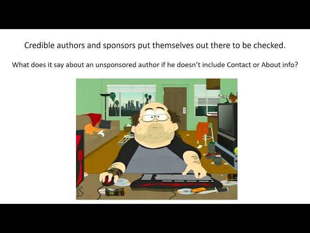 Understanding Authors, Creators and Publishers, Sponsors