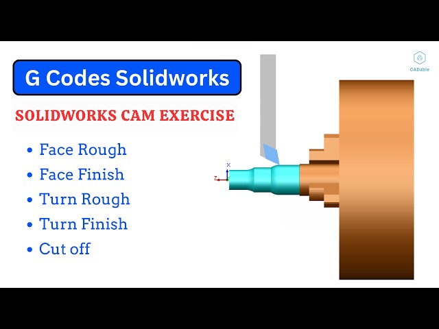 Solidworks CAM Turning Operation | Creating G Codes in Solidworks | Solidworks CAM Exercise