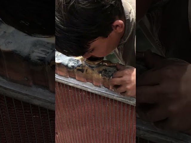 Radiator restoration #restorationwork #ytshorts #youtubeshorts