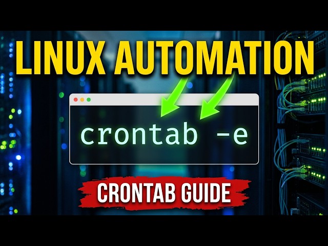 Crontab Explained Step‑by‑Step | Linux Automation for Beginners