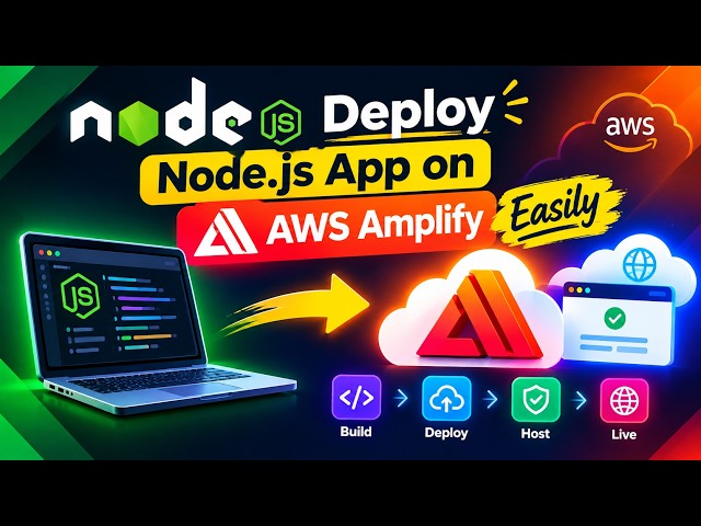Deploy Node.js App on AWS Amplify Easily 🚀 | GitHub Source Code