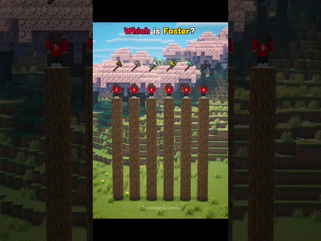 Minecraft Which Axe Is Faster...🤯