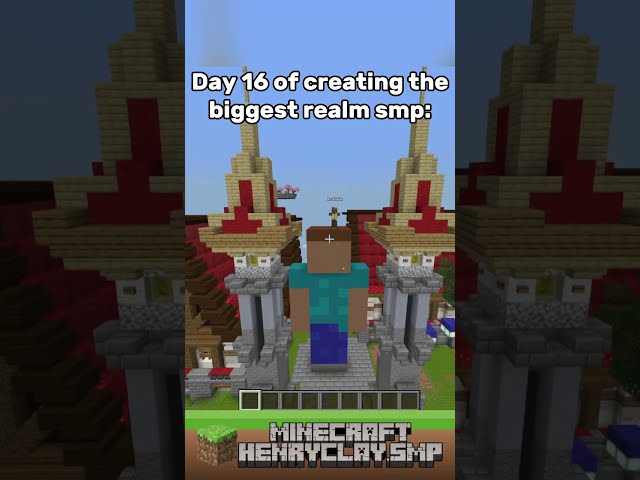 Day 16 of creating the biggest realm smp: