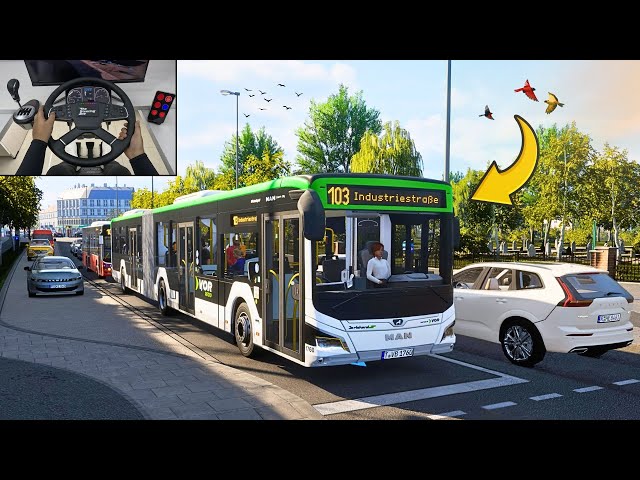 Realistic Bus Simulator 2025 - New City Transport Simulator: Bus | Steering Wheel Gameplay