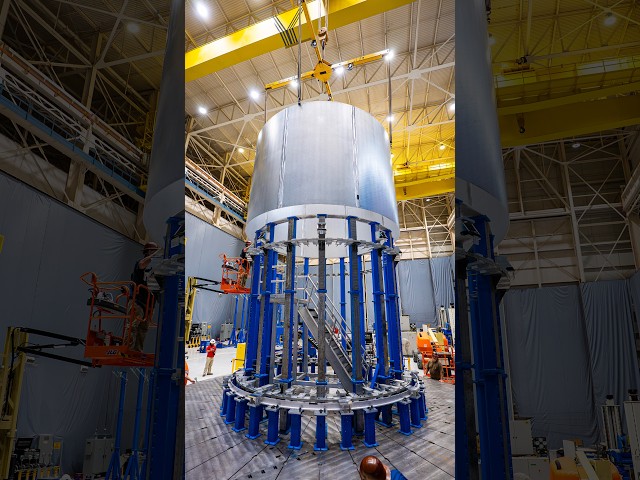 NASA Technicians Install Ring for Artemis III Spacer Hardware