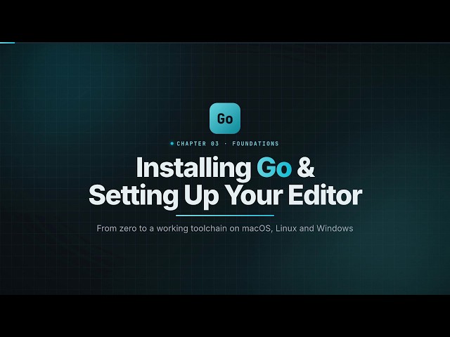 How to Install Go & Set Up VS Code (macOS, Linux, Windows) | Learn Go #3