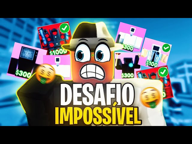 Fiz o DESAFIO MAIS DIFÍCIL do Toilet Defense | Roblox