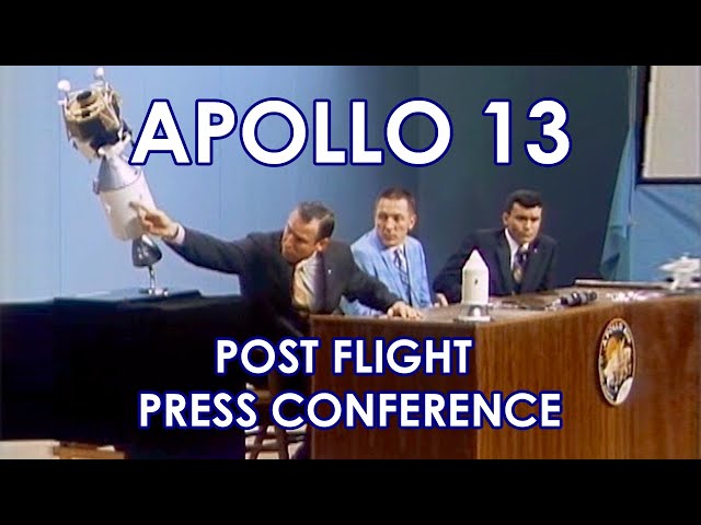 APOLLO 13 - Full Post Flight Press Conference (1970/04/21) Lovell, Swigert, Haise