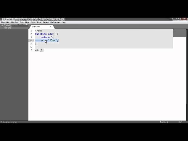 Learn PHP: Functions