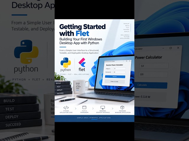 Getting Started with Flet: Building Your First Windows Desktop App with Python