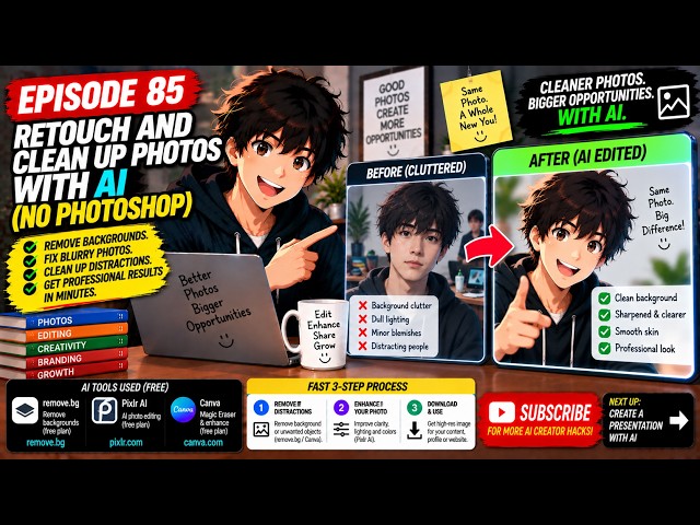 Retouch and Clean Up Photos with AI (No Photoshop)