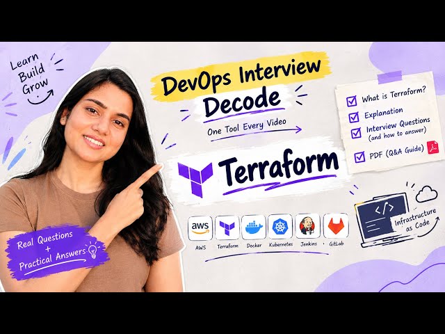 🚀 Terraform Interview Questions Explained | Real Scenarios & How to Answer | With Resources 📄