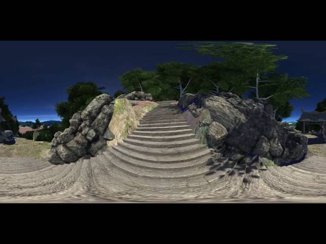 Unity 5 - VR Panorama Scene 4k 360 30fps - Asia