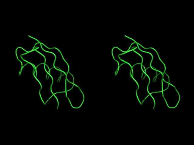 Restrained Molecular Dynamics structure determination of protein 1GB1 from nmr. OpenCL-3d-hd