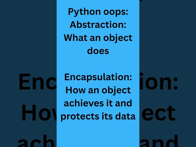 Abstraction vs Encapsulation