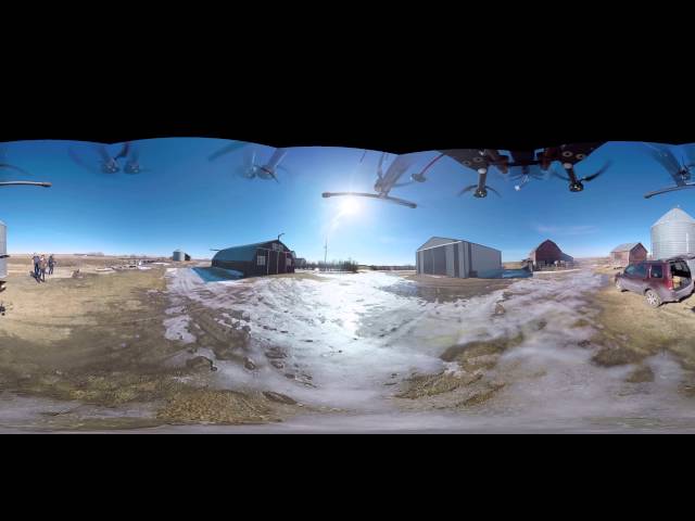 Talking Dog /Java Post drone take1 (360 video)