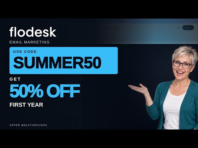 Flodesk promo code SUMMER50: 50% off first year | Savings Guide September 2026 ✅