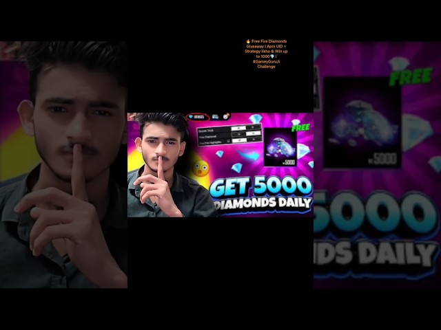 Free Fire Diamonds Giveaway | Apni UID + Strategy likho & Win up to 1000💎 | #GameyGuruJi Challenge