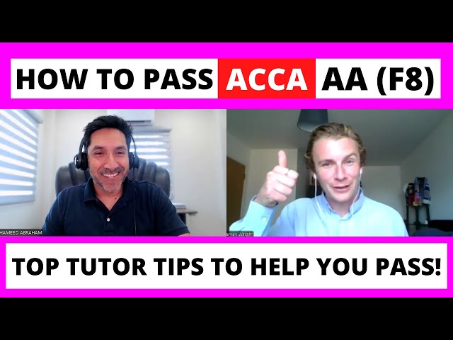 How to pass ACCA AA (F8) - Top tutor exam tips from Shameed Abraham | ACCA Audit & Assurance