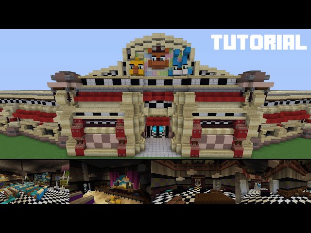 Minecraft Tutorial:  Freddy Fazbear's Pizzeria Restaurant (FNAF 2) - Part 1