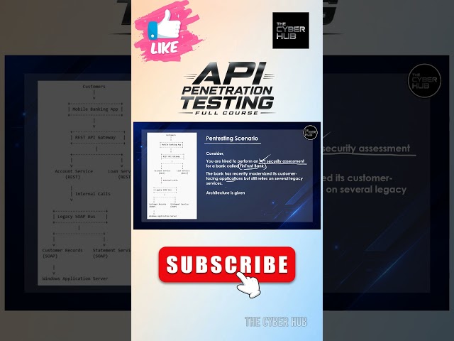 API Pen-Test Scenario  | API Penetration Testing Full Course #ai #thecyberhub #apipentest #hacking