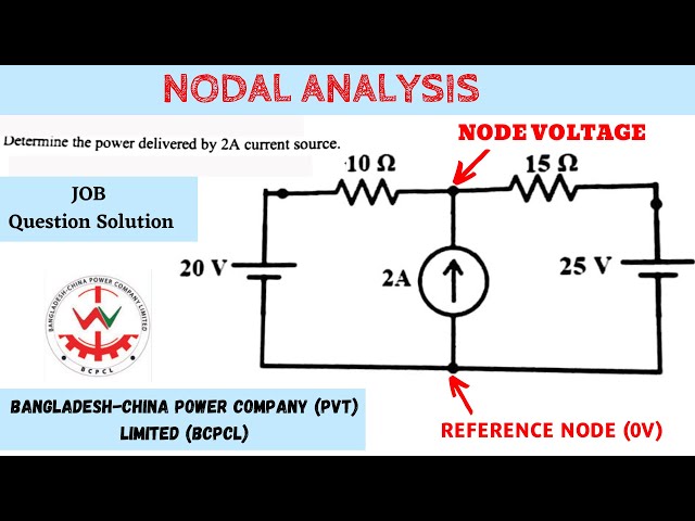 Nodal Analysis Problem || Network Theorems || DC Circuit Analysis || Bangla