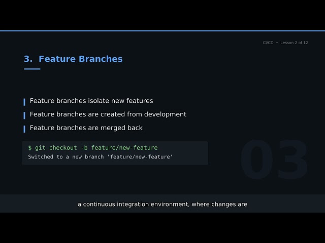 CI/CD  |  02. CI Branching