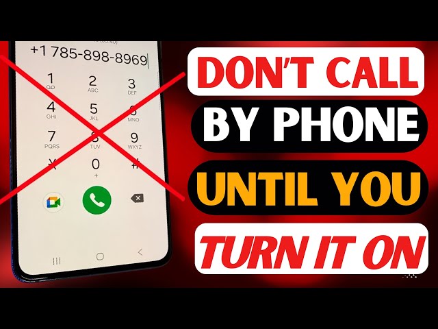 Don't Call By Phone Until You Turn This On I Android Tips