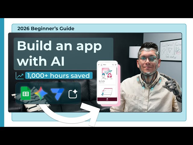 How to use AI to make an app | 2026 Beginner's Guide (Gemini, AppSheet, Google Sheets, AI Studio)