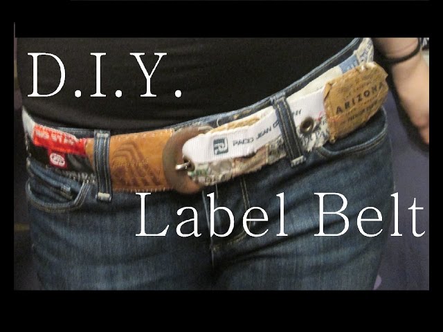 DIY Label Belt