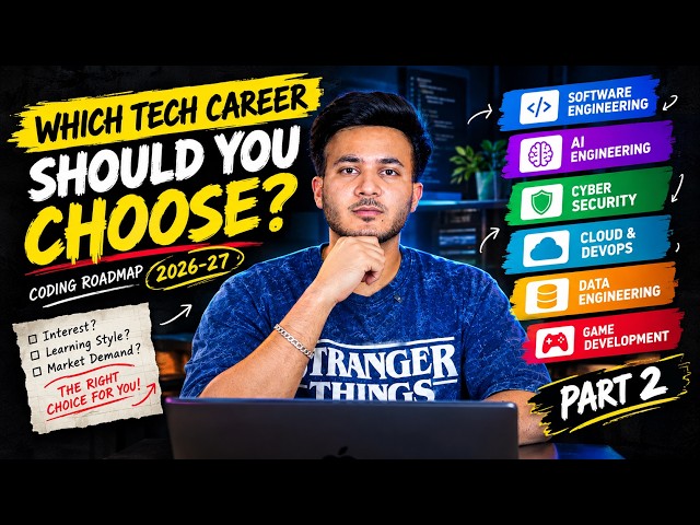 PART 2 Which Tech Career Should You Choose|  CODING ROADMAP 2026-27