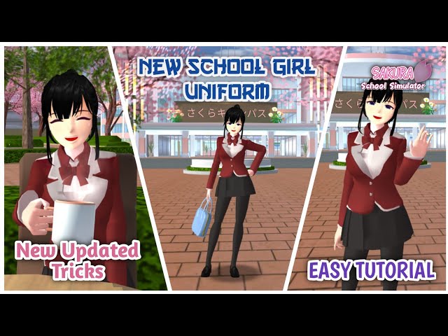 New School Girl Uniform Update | Easy Tutorial | Sakura School Simulator