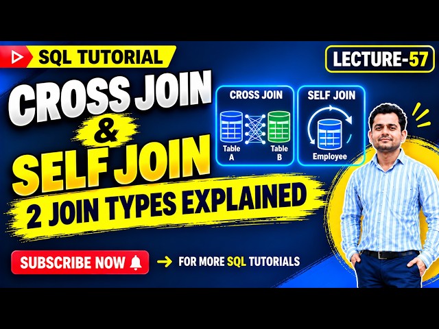 SQL CROSS JOIN & SELF JOIN Explained | Practical Examples + Interview Questions