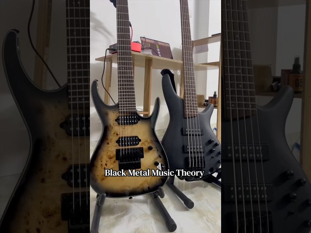 Black Metal Music Theory - Minor Scale and Dyads #blackmetal #metal #guitar #music #guitars